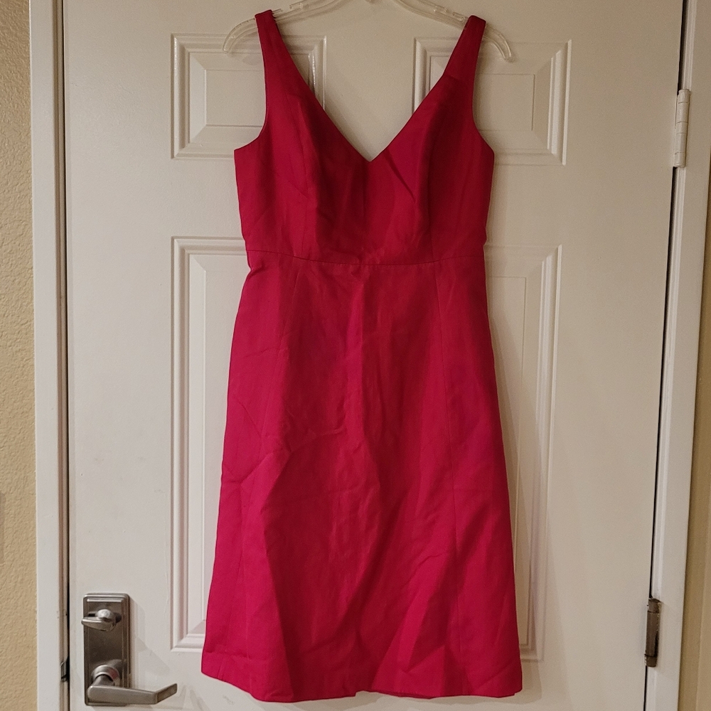 J. CREW Pink V Neck Sleeveless Dress